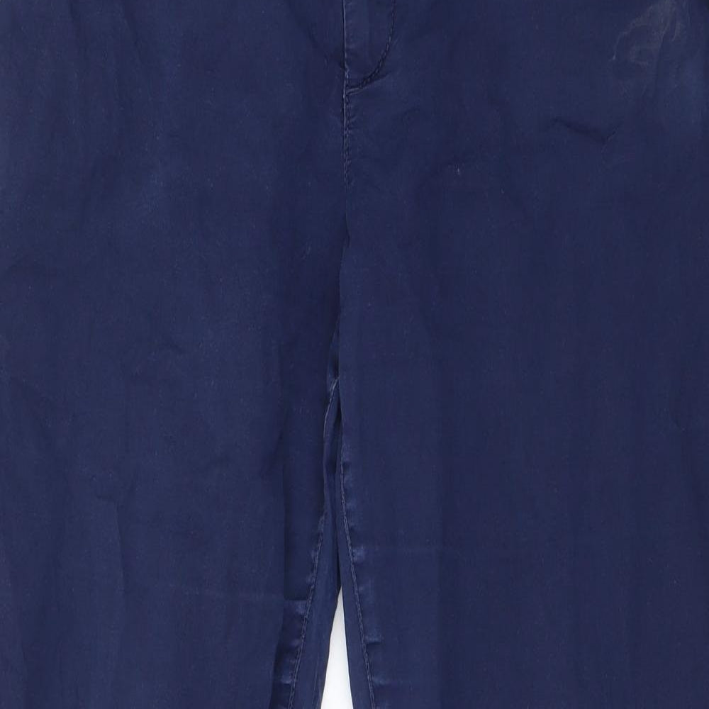 H&M Womens Blue   Trousers  Size 10 L26 in
