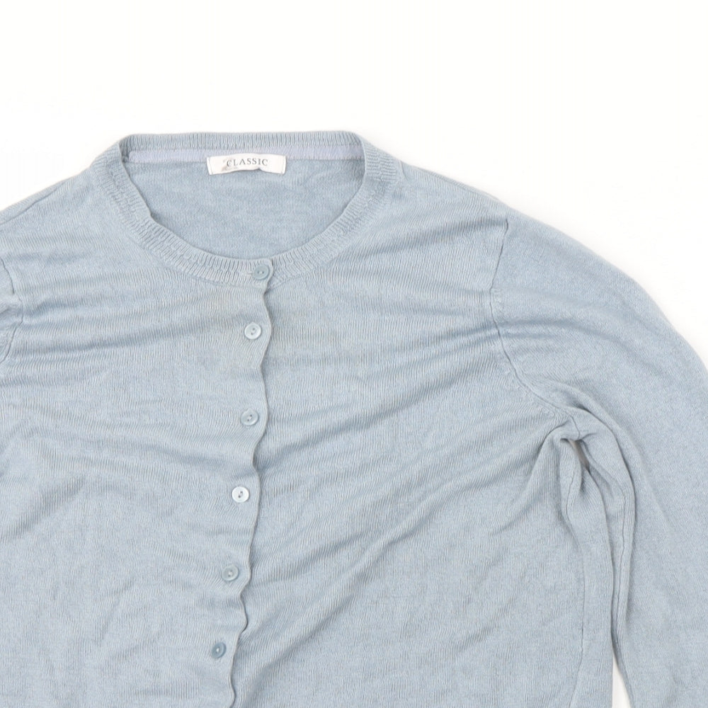 Marks and Spencer Womens Blue   Cardigan Jumper Size 14