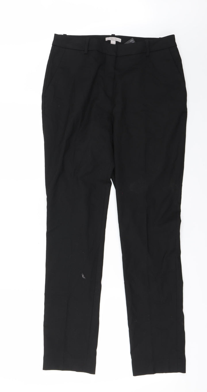 H&M Womens Black   Trousers  Size 10 L26 in