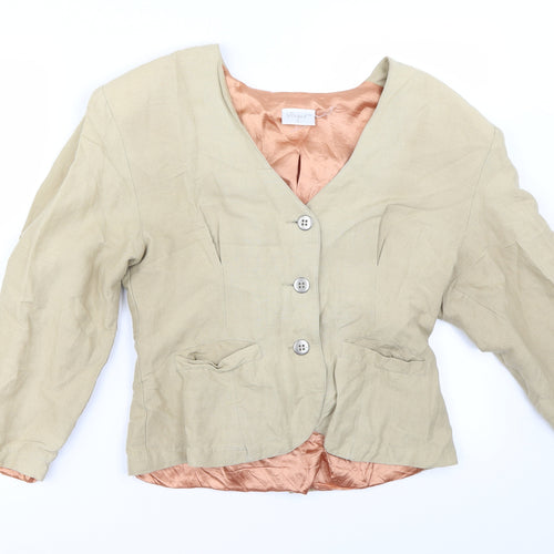 nougart Womens Beige   Jacket  Size M