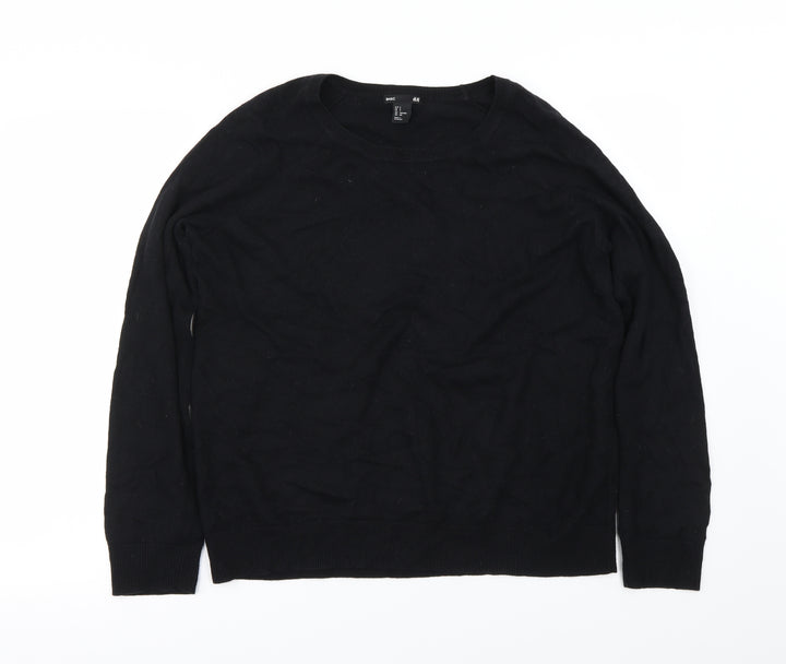 H&M Womens Black   Pullover Jumper Size S