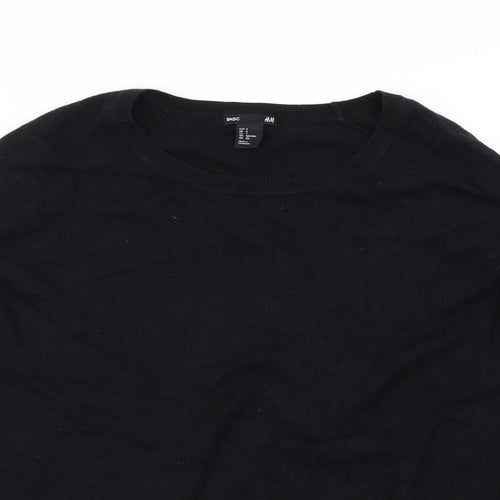 H&M Womens Black   Pullover Jumper Size S