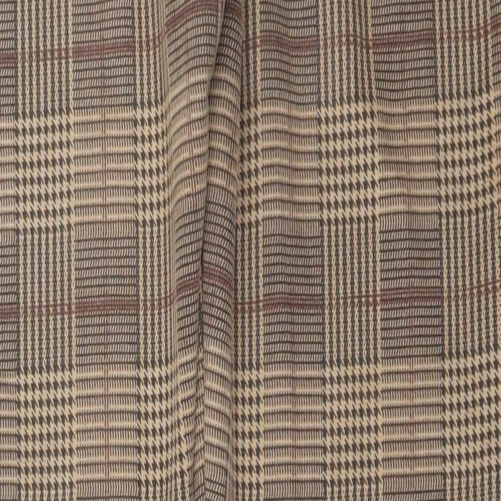 TU Womens Brown Check  Trousers  Size 14 L25 in