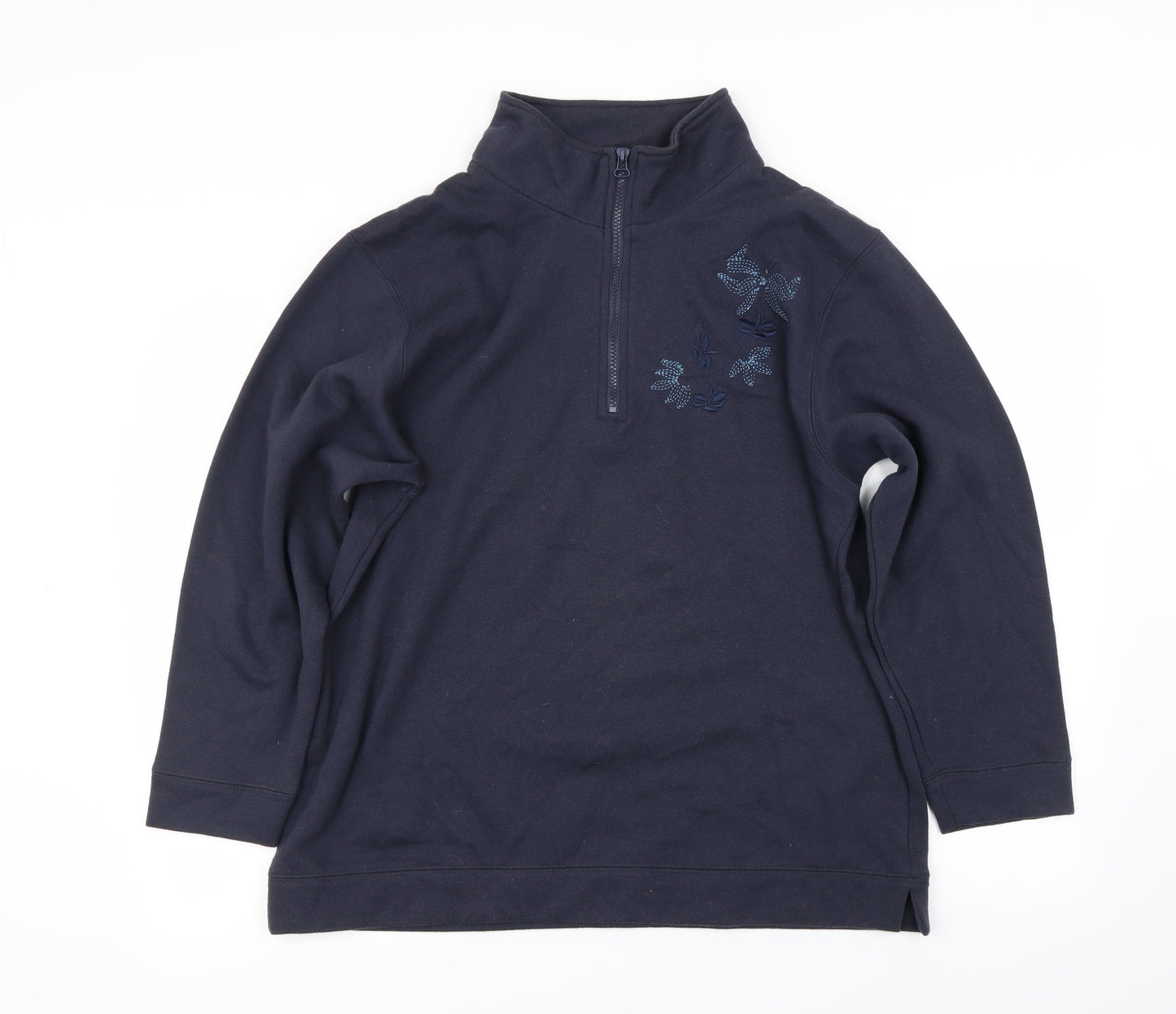 Bonmarché Womens Blue   Henley Jumper Size M