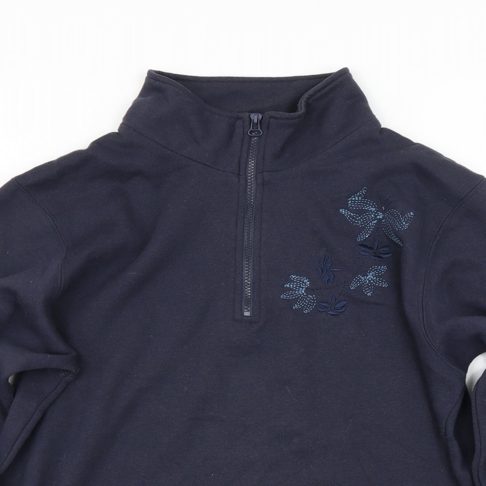 Bonmarché Womens Blue   Henley Jumper Size M