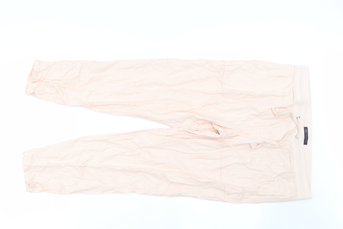 Marks and Spencer Womens Pink   Trousers  Size 14 L23 in