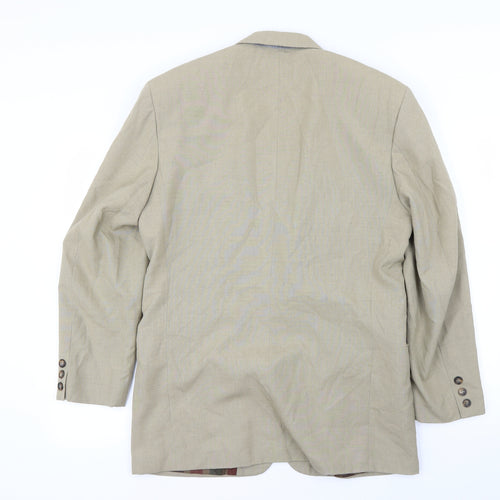 Preworn Womens Beige   Jacket Blazer Size 38