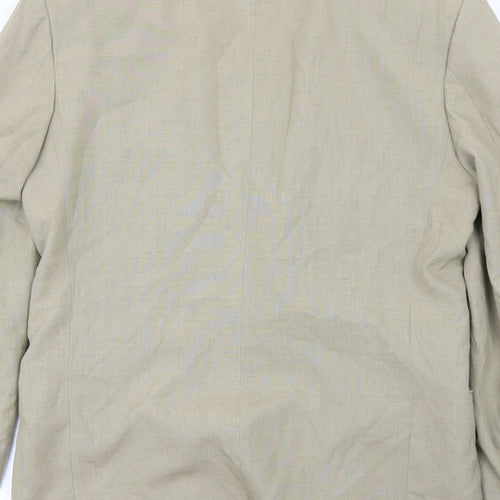 Preworn Womens Beige   Jacket Blazer Size 38