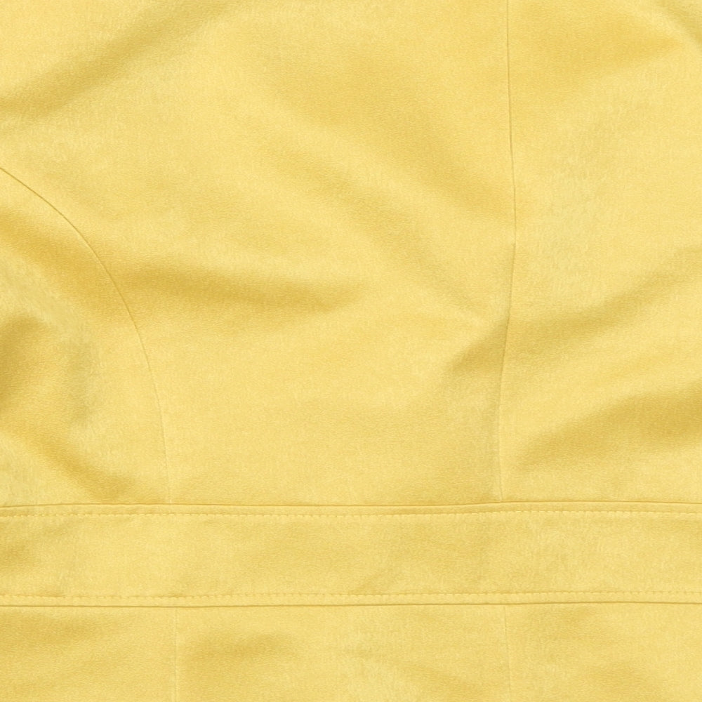 Roman Originals Womens Yellow   Jacket Blazer Size 16