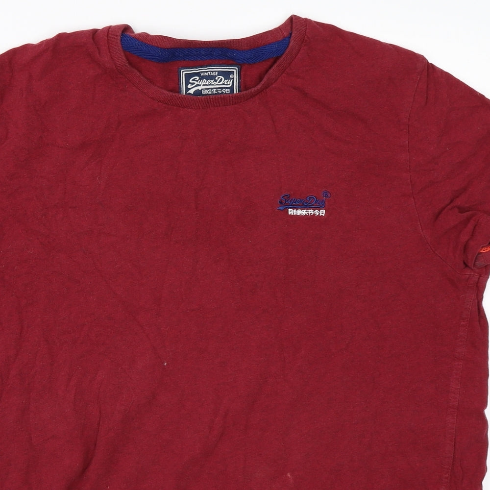 Superdry Mens Red    T-Shirt Size 2XL