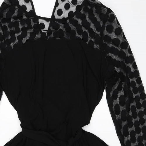 Debenhams Womens Black   Skater Dress  Size 18