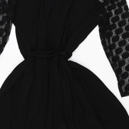 Debenhams Womens Black   Skater Dress  Size 18