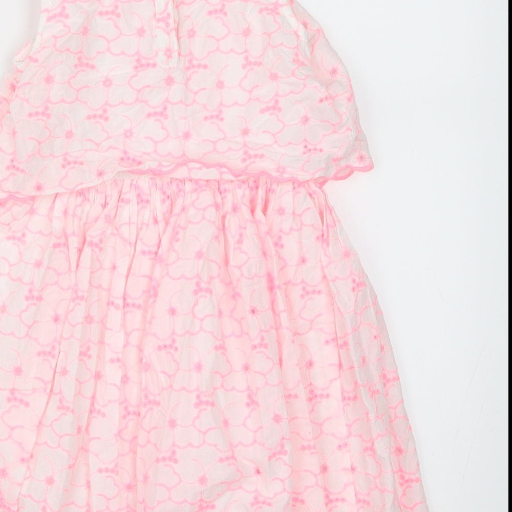 George Girls Pink   Skater Dress  Size 5-6 Years