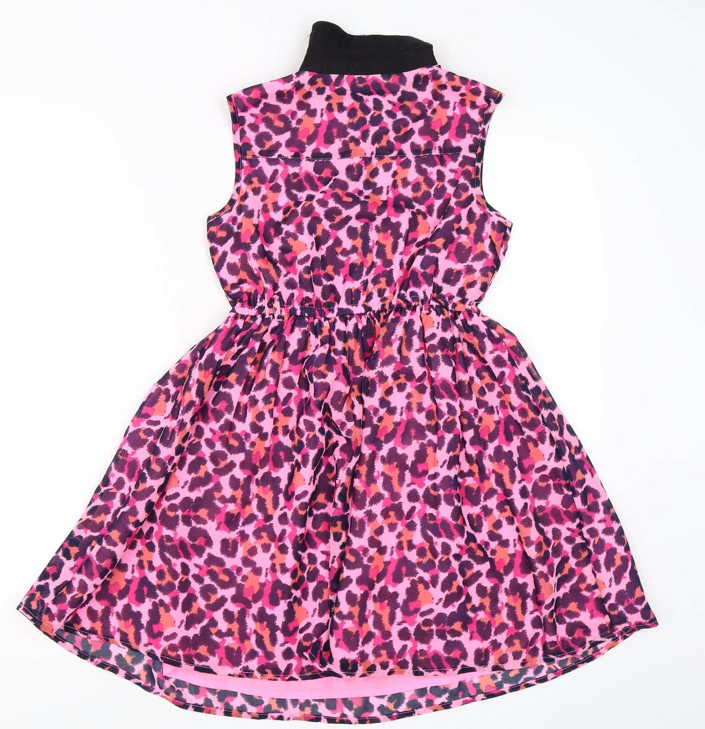 George Girls Pink Animal Print  Skater Dress  Size 8-9 Years