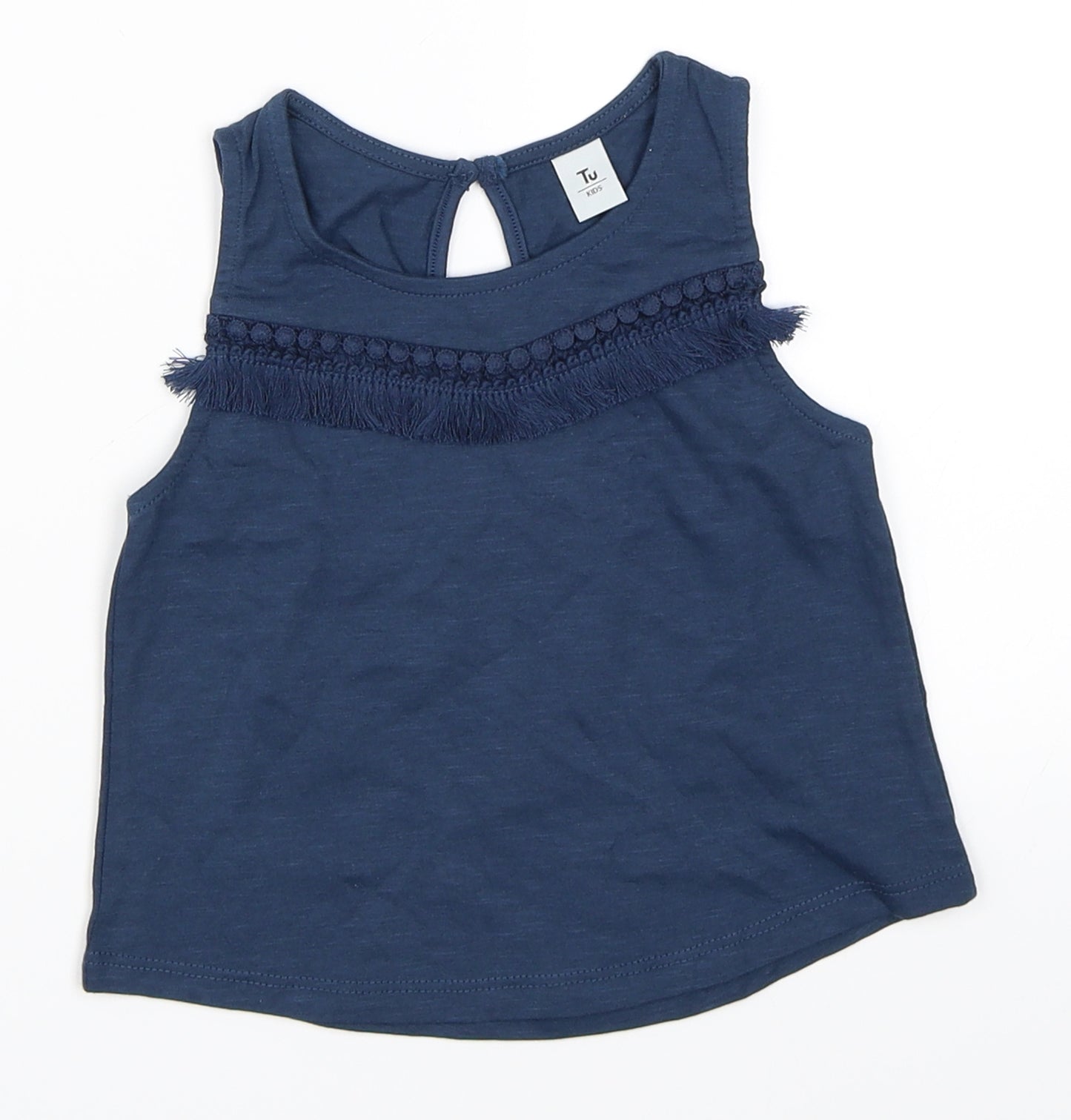TU Girls Blue   Basic Tank Size 4 Years