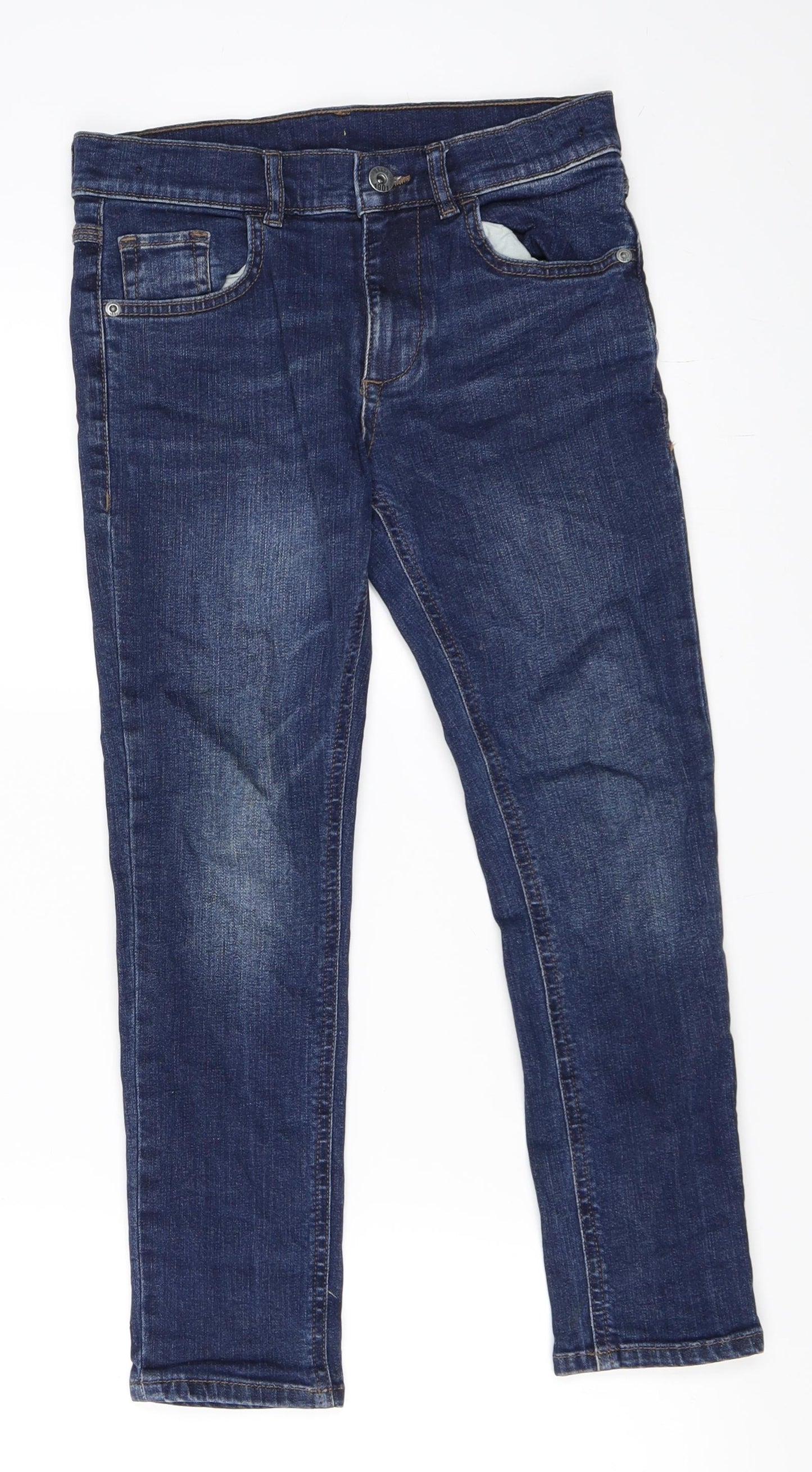 F&F Boys Blue  Denim Straight Jeans Size 8-9 Years