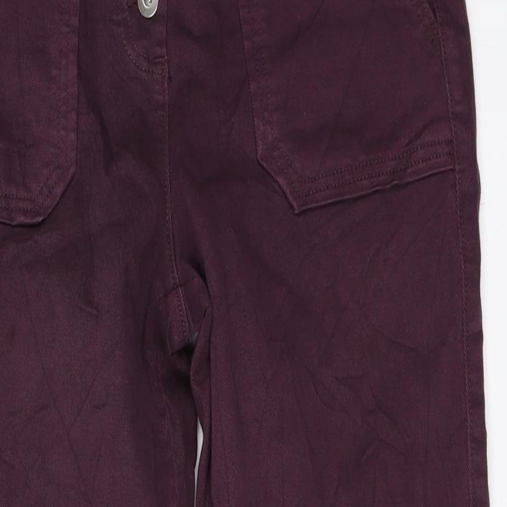 NEXT Womens Purple  Denim Straight Jeans Size 12 L26 in