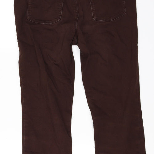 BHS Womens Brown   Cropped Jeans Size 10 L22 in