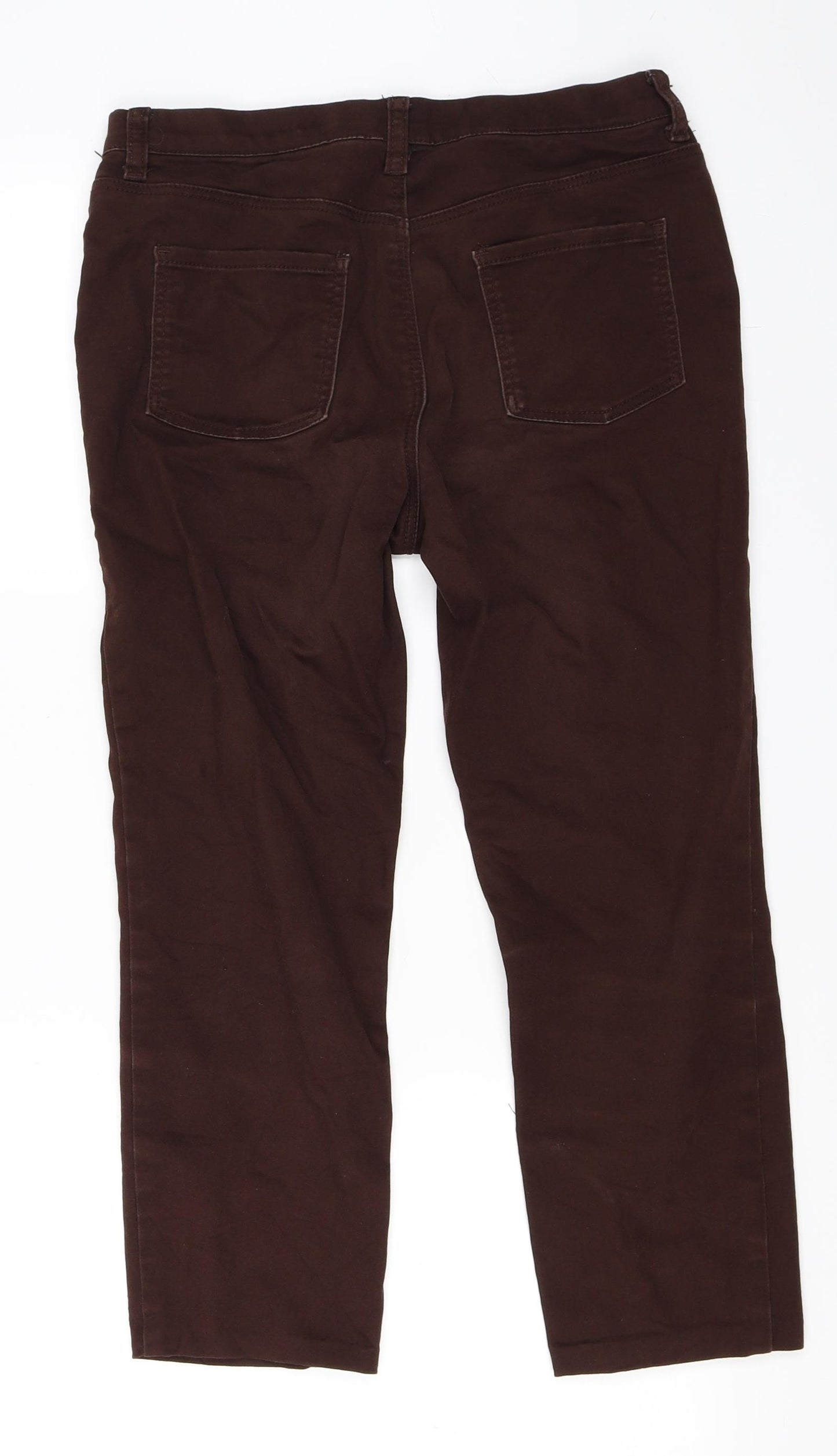 BHS Womens Brown   Cropped Jeans Size 10 L22 in