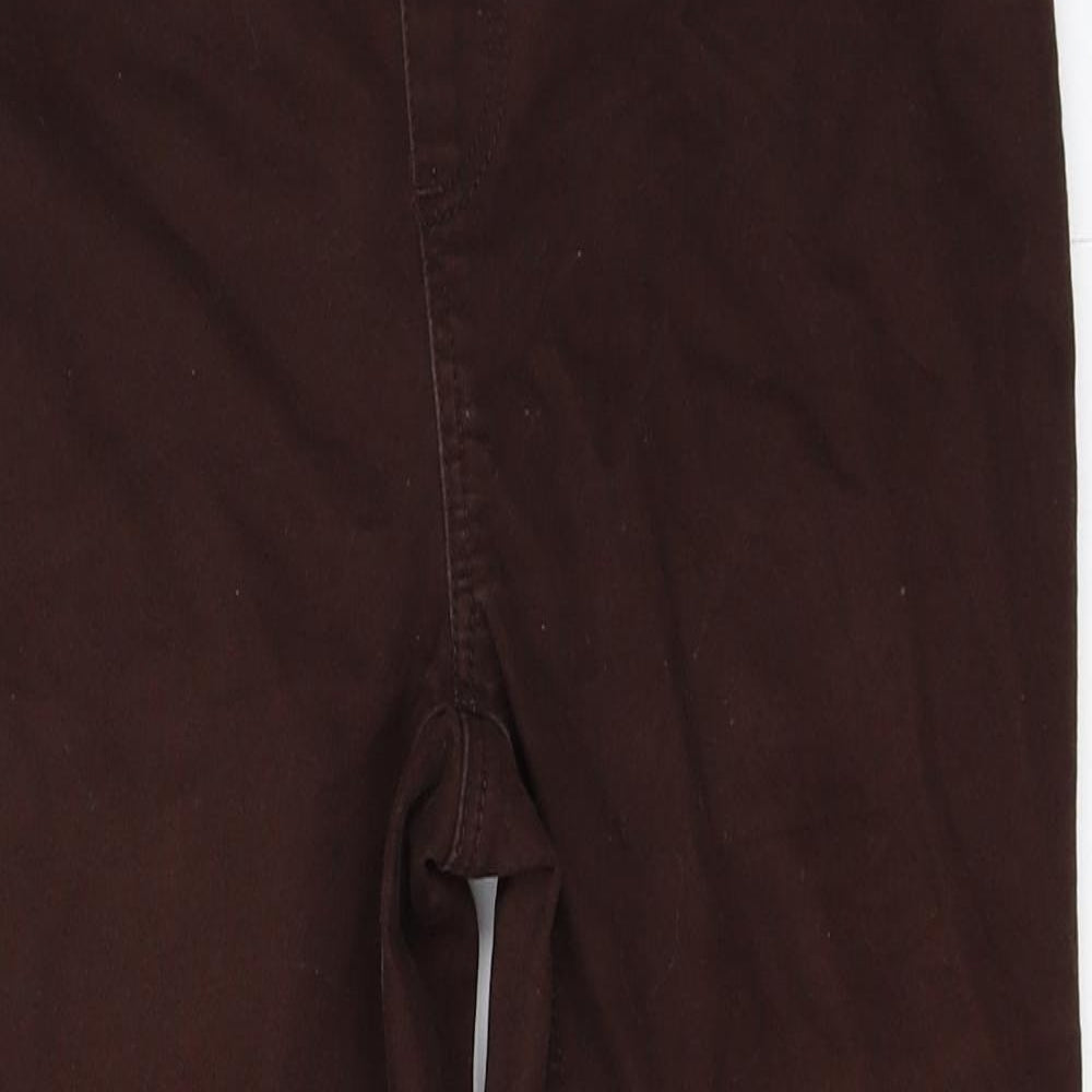 BHS Womens Brown   Cropped Jeans Size 10 L22 in