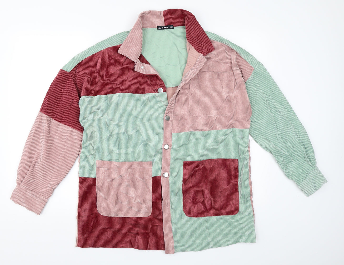 SheIn Womens Pink  Corduroy Jacket  Size M  - Shacket