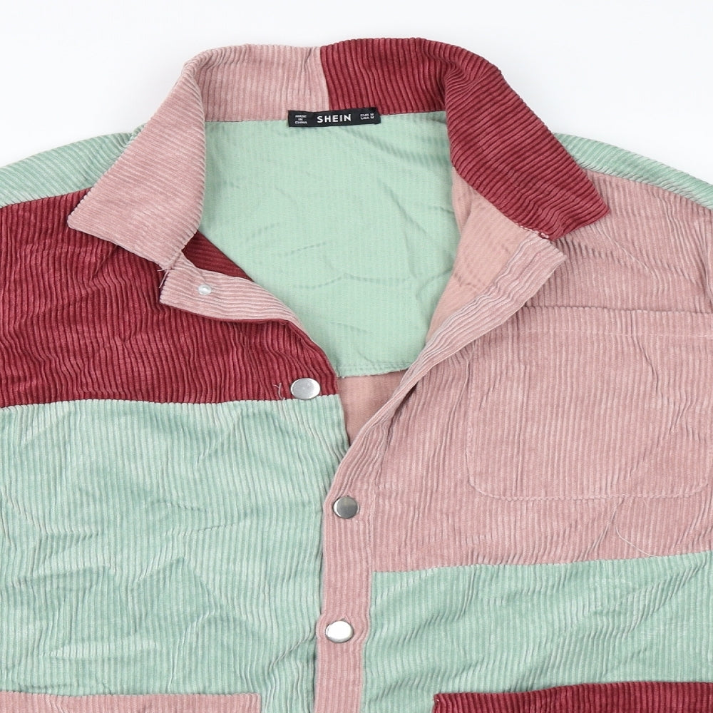 SheIn Womens Pink  Corduroy Jacket  Size M  - Shacket