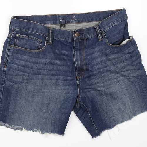 Gap Womens Blue  Denim Cut-Off Shorts Size 36