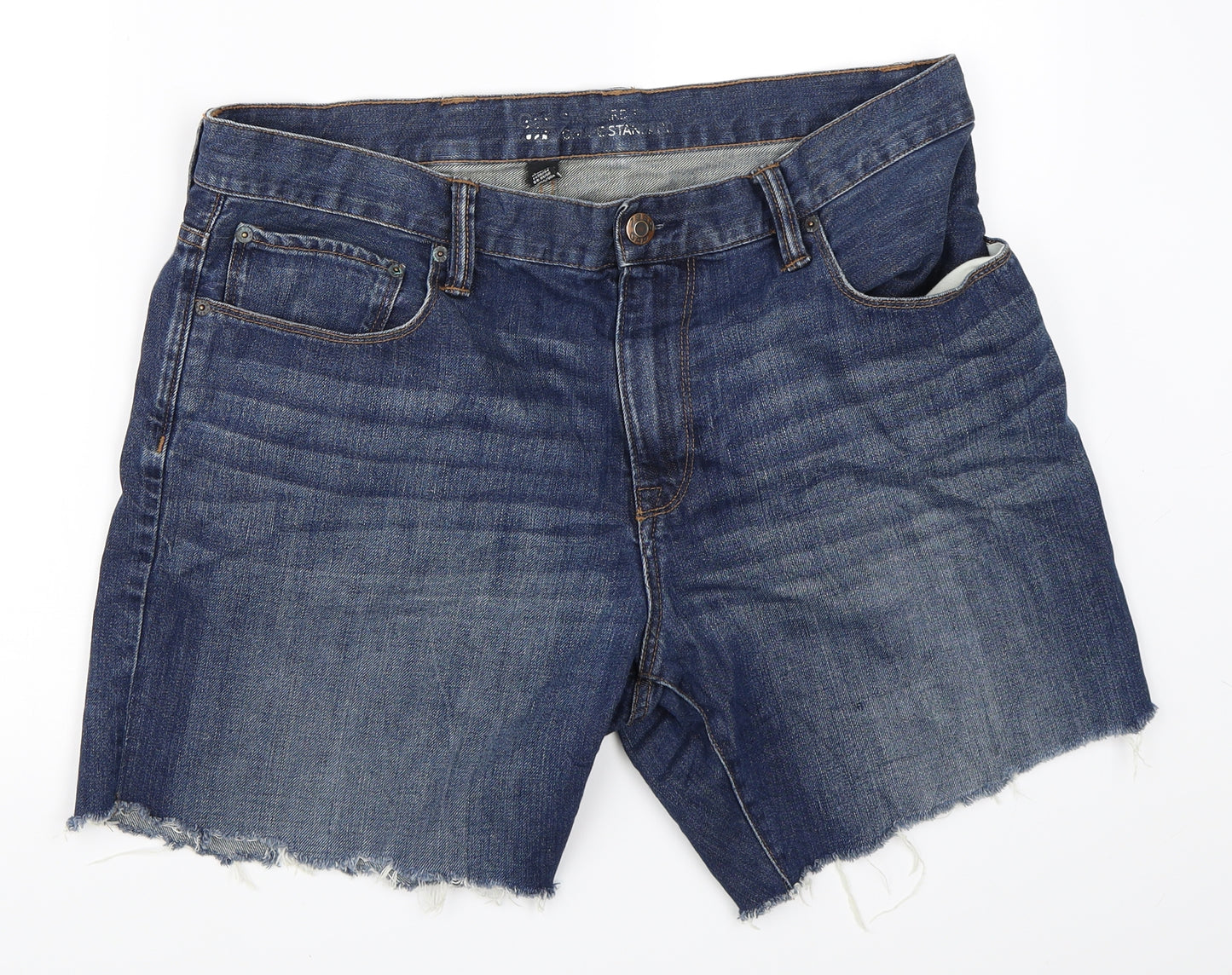 Gap Womens Blue  Denim Cut-Off Shorts Size 36
