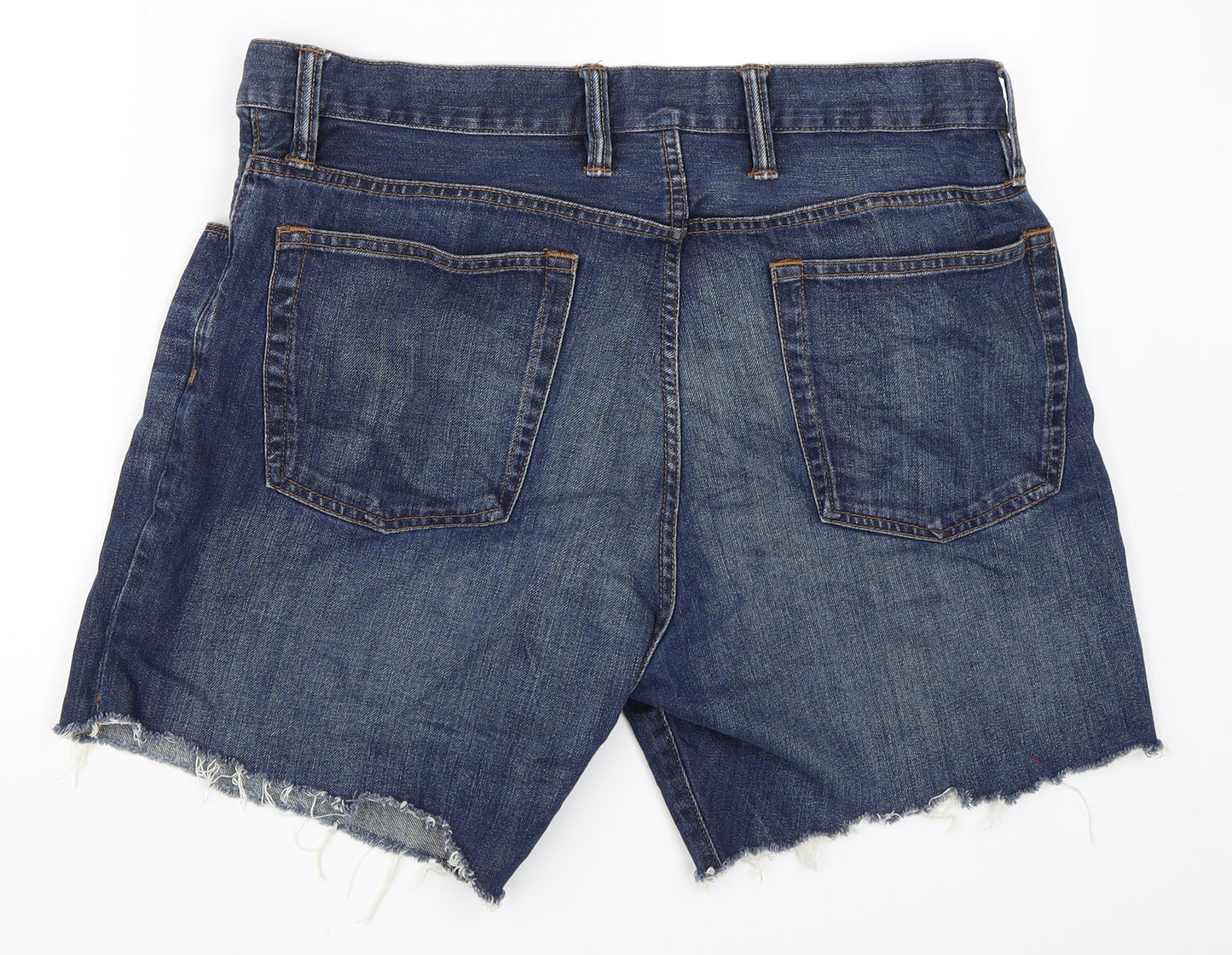 Gap Womens Blue  Denim Cut-Off Shorts Size 36