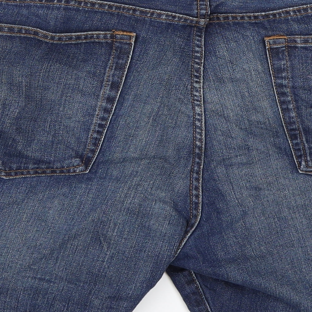 Gap Womens Blue  Denim Cut-Off Shorts Size 36