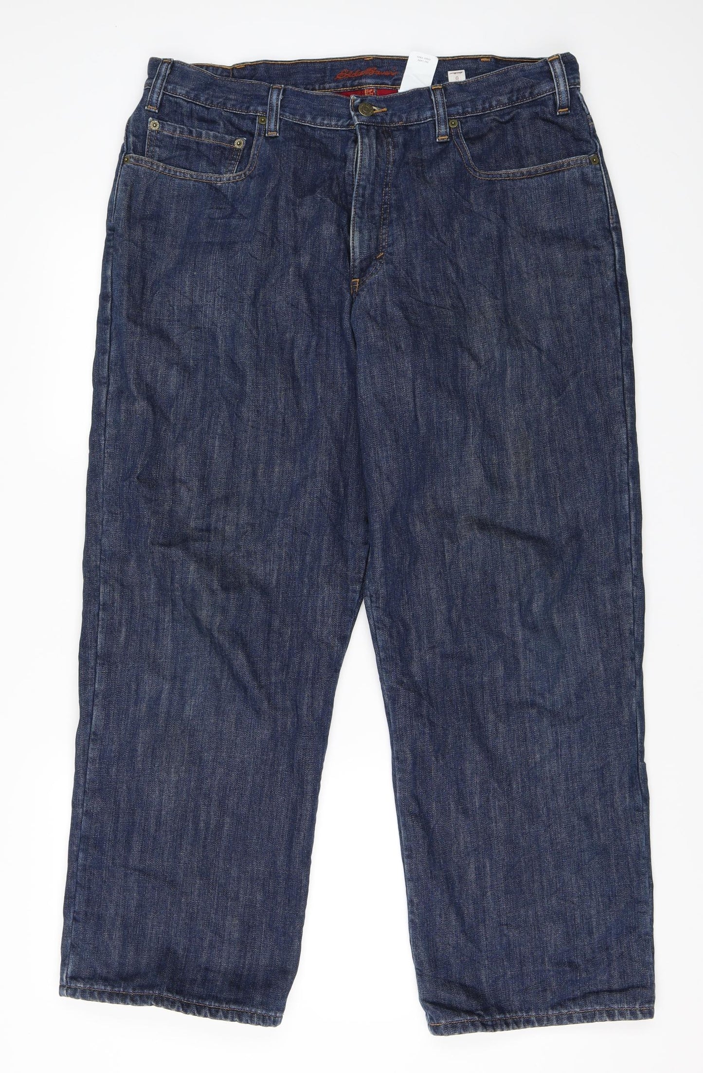 Eddie Bauer Mens Blue  Denim Straight Jeans Size 38 in L30 in