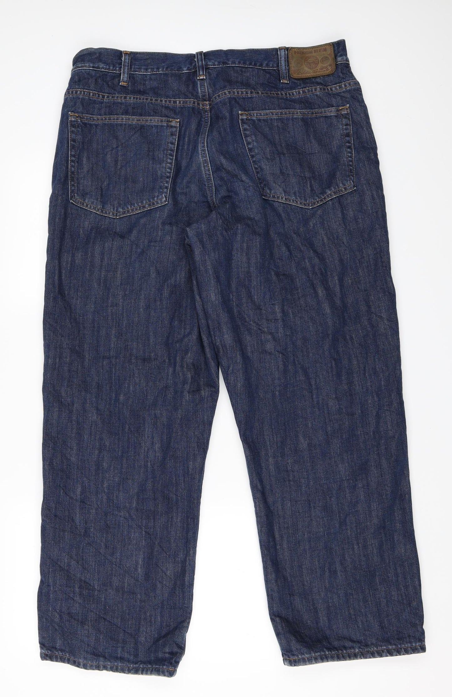 Eddie Bauer Mens Blue  Denim Straight Jeans Size 38 in L30 in
