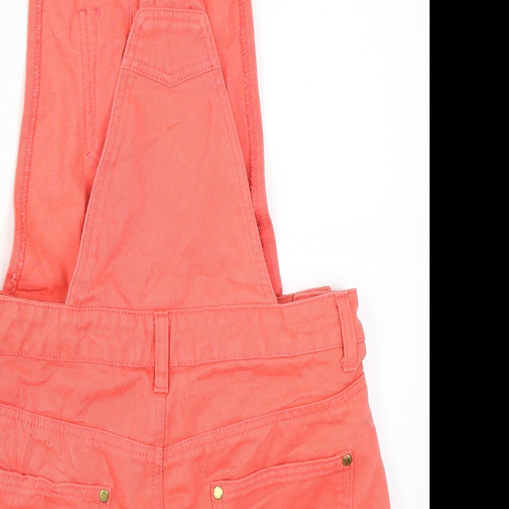 Miss Selfridge Womens Pink  Denim Dungaree One-Piece Size 12
