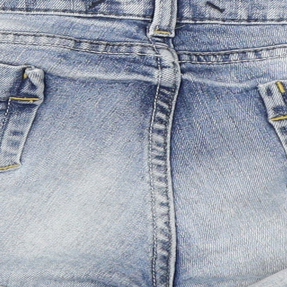 Topshop Womens Blue  Denim Hot Pants Shorts Size 10