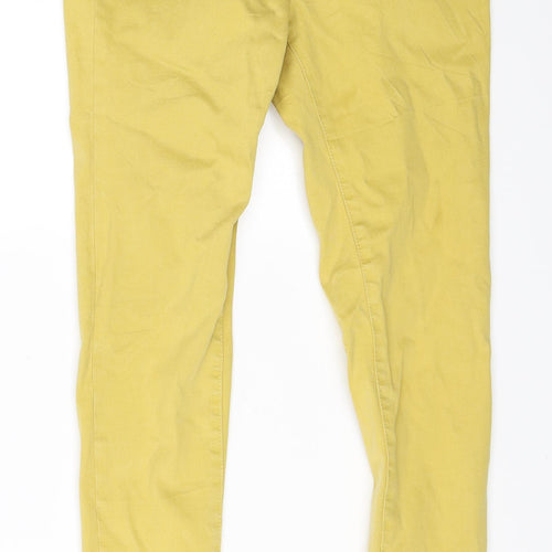 NEXT Womens Yellow  Denim Skinny Jeans Size 8 L29 in