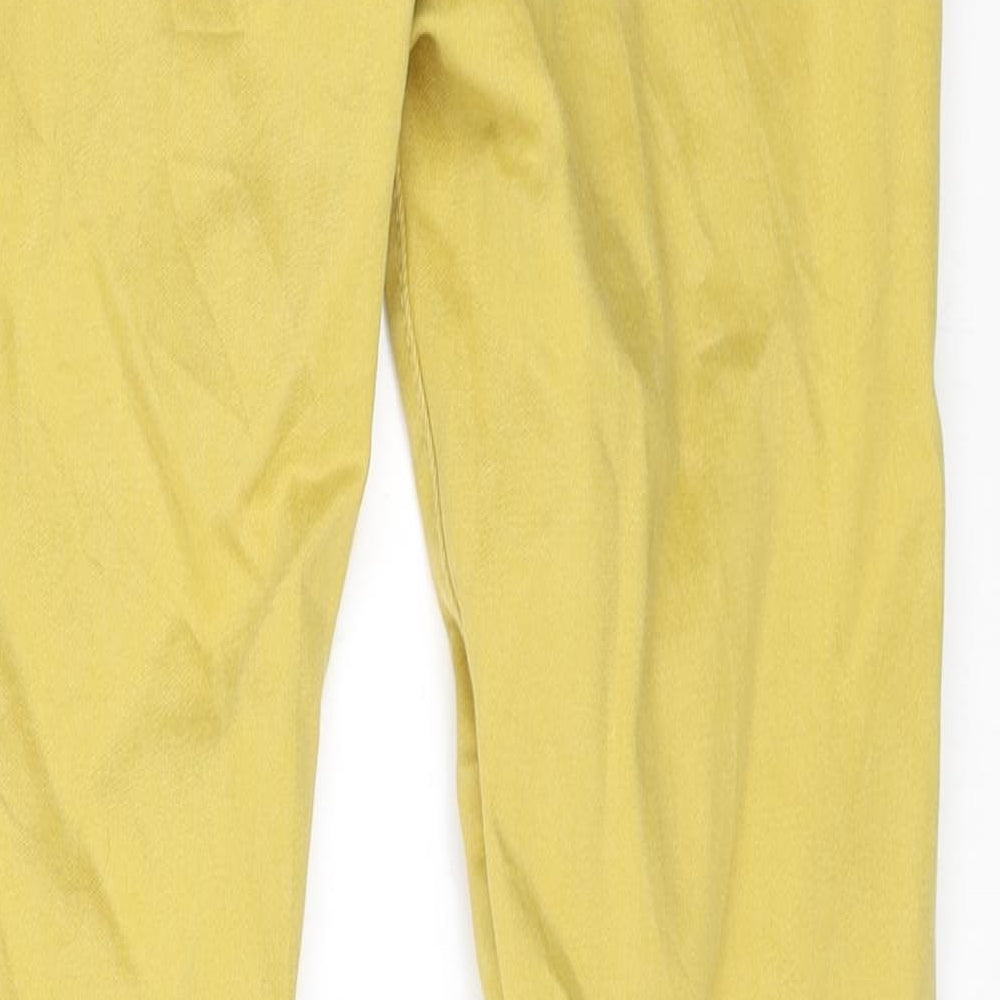 NEXT Womens Yellow  Denim Skinny Jeans Size 8 L29 in