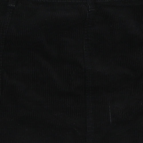 George Womens Black  Corduroy Mini Skirt Size 12