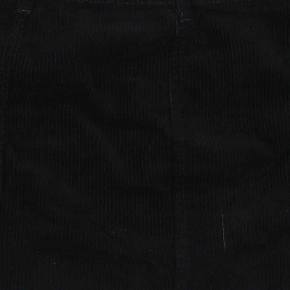 George Womens Black  Corduroy Mini Skirt Size 12