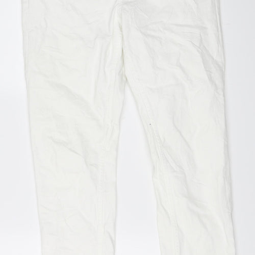 H&M Womens White  Denim Skinny Jeans Size 32 L30 in