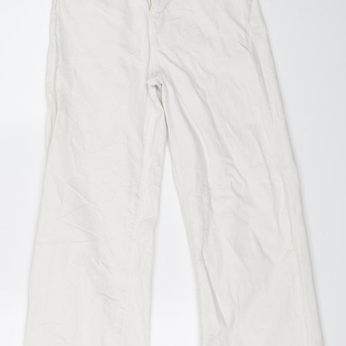 Zara Womens White  Denim Mom Jeans Size 36 L25 in