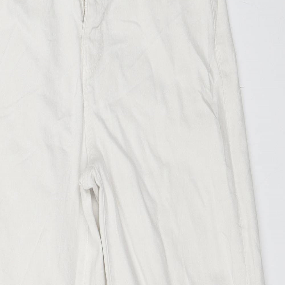 Zara Womens White  Denim Mom Jeans Size 36 L25 in