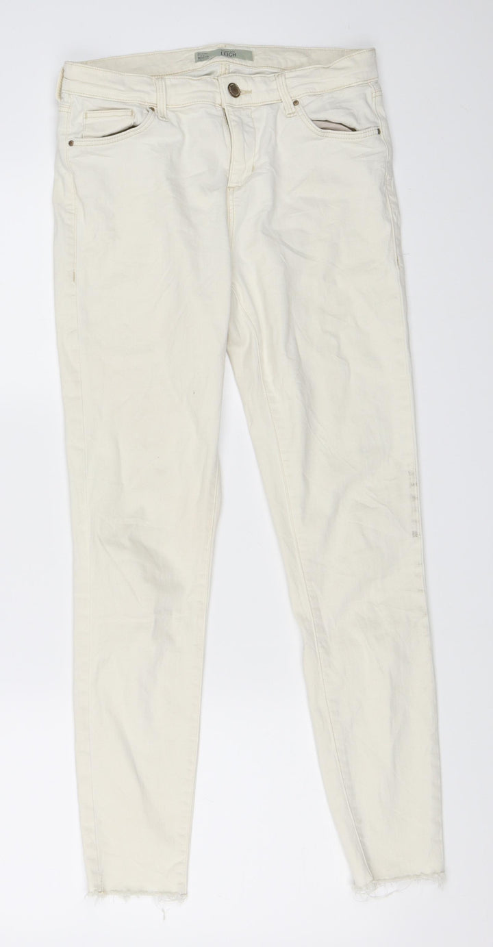 Topshop Womens Ivory  Denim Skinny Jeans Size 30 in L30 in