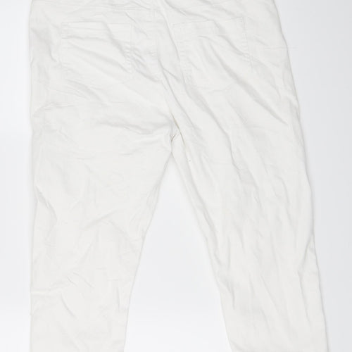 Denim 365 Womens White   Cropped Jeans Size 14