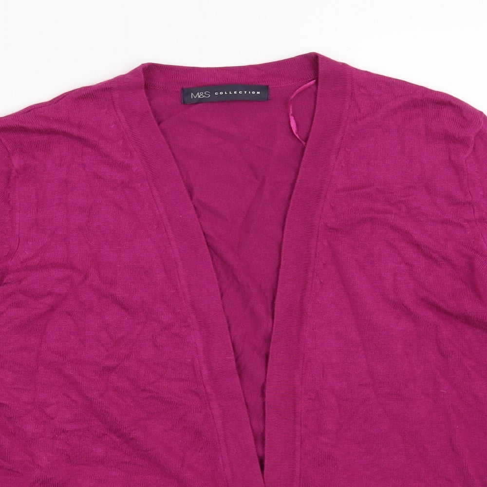 Marks and Spencer Womens Pink   Cardigan Jumper Size 10