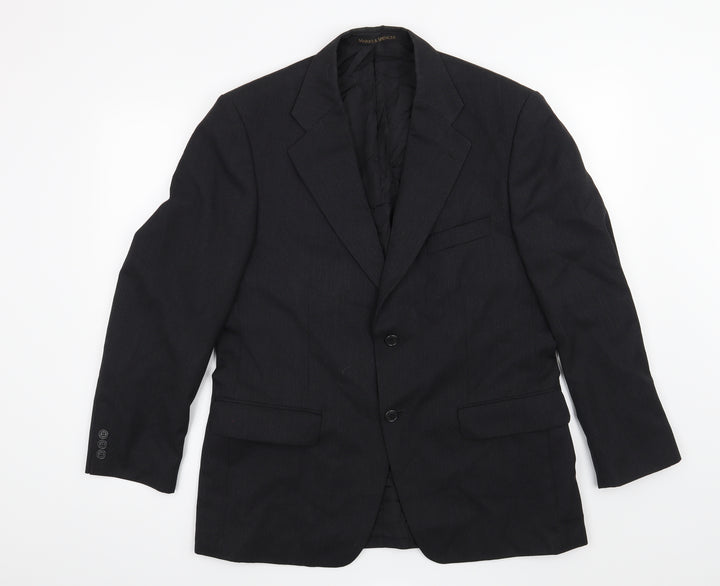 Marks and Spencer Mens Blue Jacket Suit Jacket Size 40