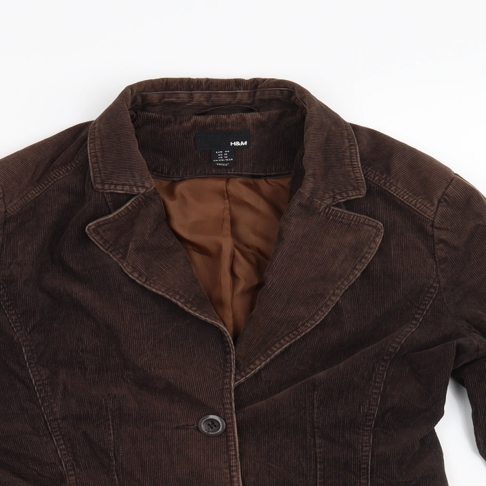 H&M Womens Brown   Jacket  Size 12