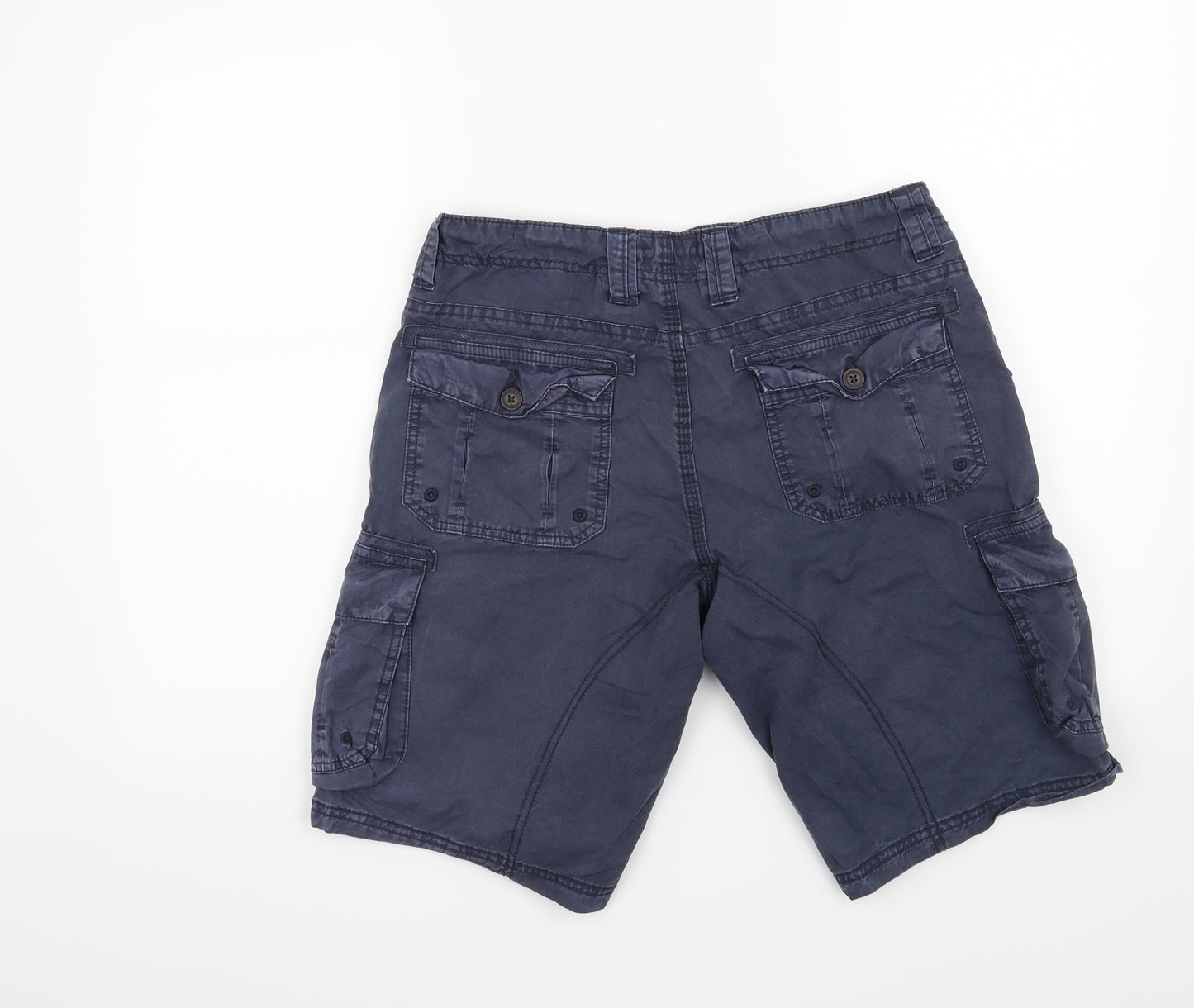 Onfire Mens Blue   Cargo Shorts Size 30 in