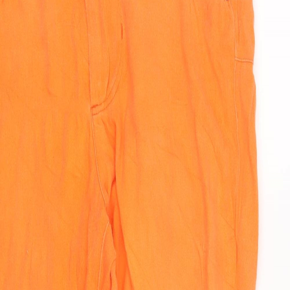 Preworn Womens Orange   Straight Jeans Size 8 L23 in