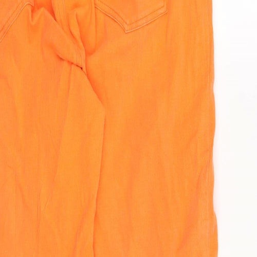 Preworn Womens Orange   Straight Jeans Size 8 L23 in