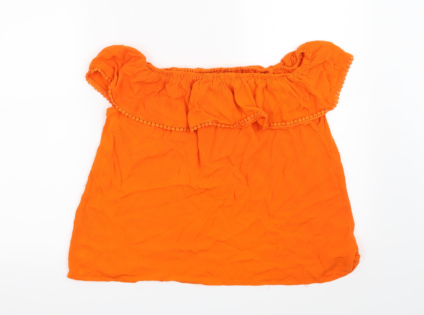 Peacocks Womens Orange   Basic Blouse Size 14